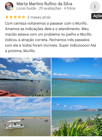 Print da avaliação de Marta Martins Rufino da Silva no Google Maps