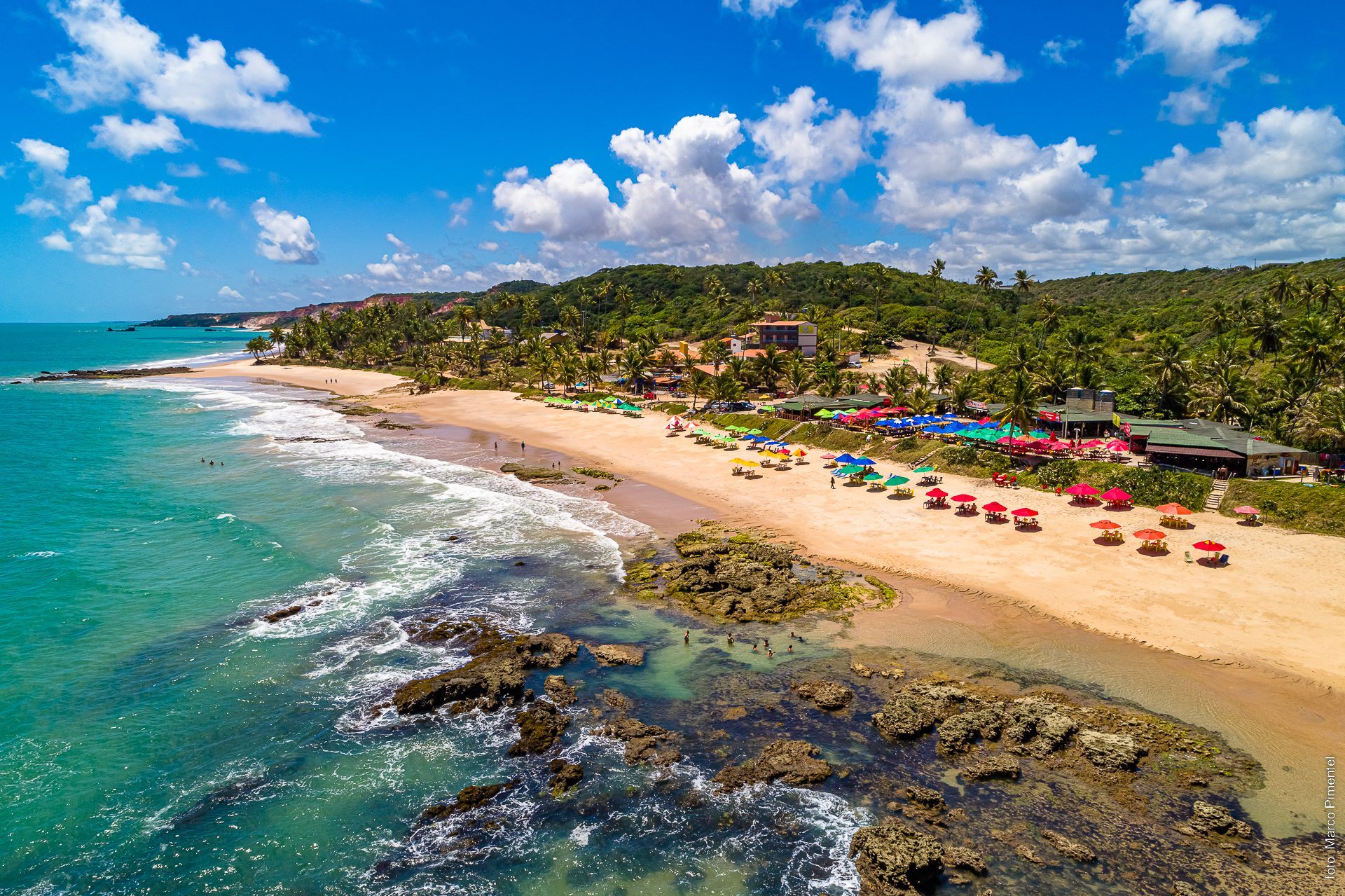 Vista drone de Coqueirinho — Combo Jampa com praias e quadriciclo, João Pessoa
